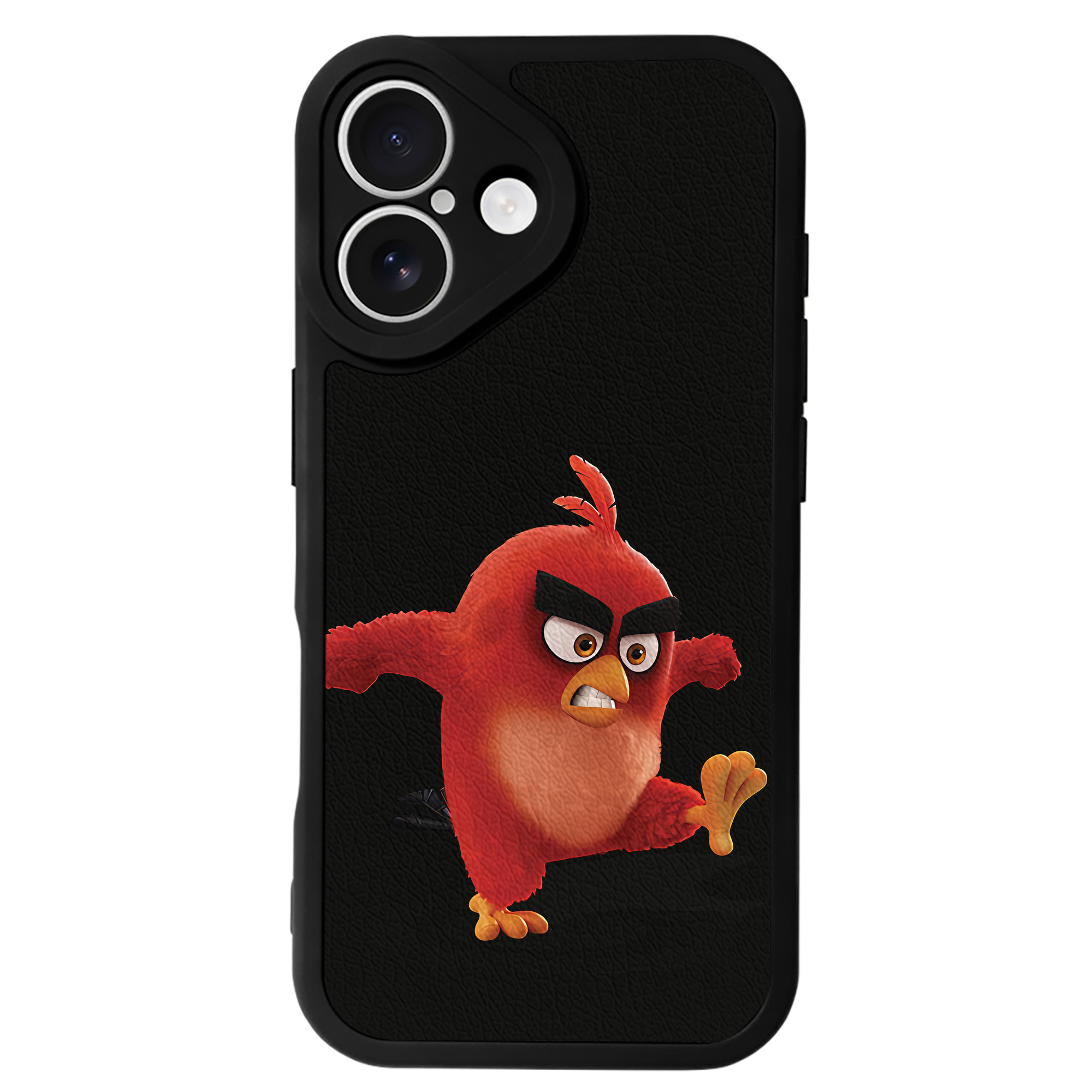 （画像用） Angry Birds アングリーバード 【iPhone 16シリーズ対応】シリコンスマホケース（レザー調） 材質：シリコン